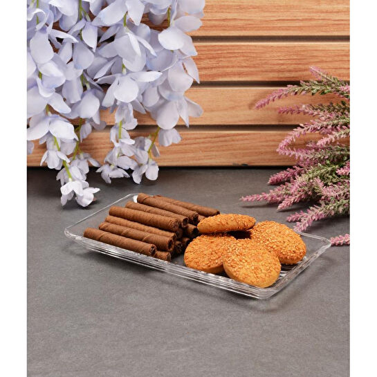 Paşabahçe 68153 Madlen Dikdörtgen Tatlı Tabağı 22cm 2 Adet