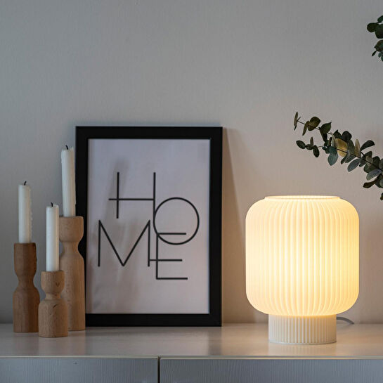 Soli Workshop Helios Kısa Masa Lambası - Beyaz