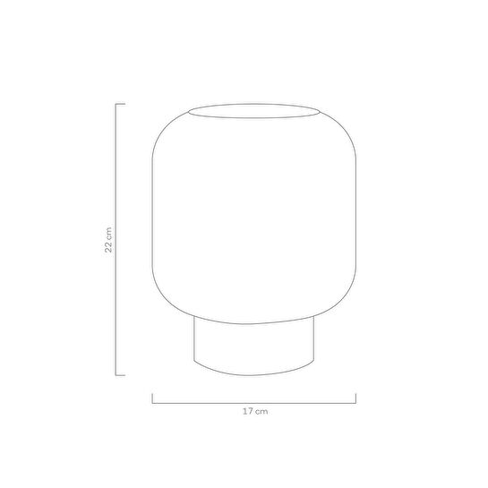 Soli Workshop Helios Kısa Masa Lambası - Beyaz