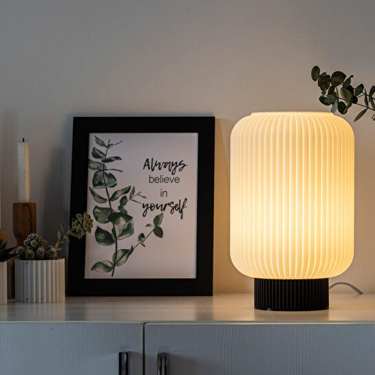 Soli Workshop Helios Uzun Masa Lambası - Siyah