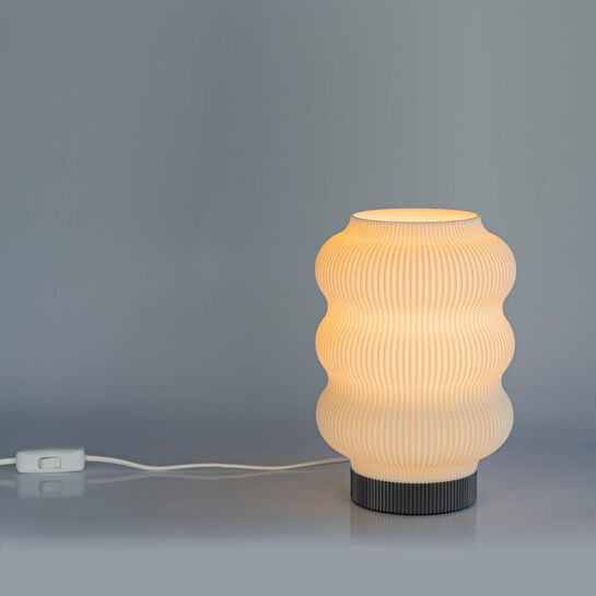 Soli Workshop Ostraco Masa Lambası - Gümüş