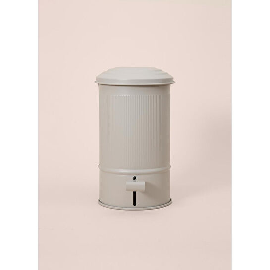 The Mia Stripe Mutfak Ve Banyo Çöp Kovası Bej 5 Lt