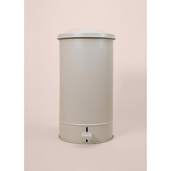 The Mia Stripe Mutfak Çöp Kovası Bej 24 Lt