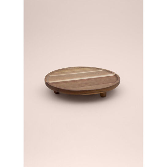 The Mia Natura Akasya Ayaklı Servis 32 Cm