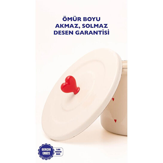 Emaylab Cupid 20 Cm Emaye Tencere (3 Li̇tre)