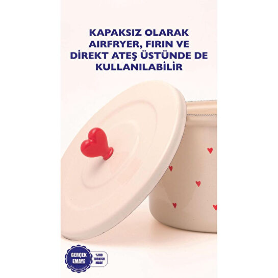 Emaylab Cupid 20 Cm Emaye Tencere (3 Li̇tre)