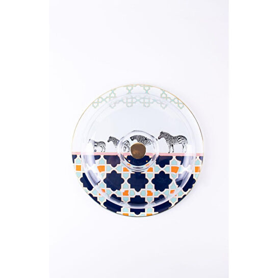 Emaylab Jaolu Cam Kek Fanusu & Pasta Tabağı (32 Cm)