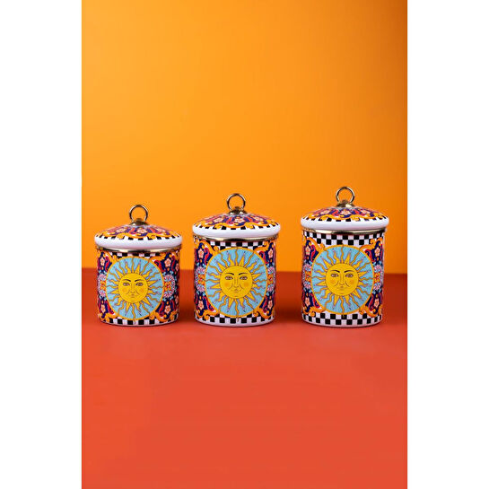 Emaylab Misharu 3 Lü Emaye Baharatlık Takımı