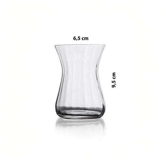 Paşabahçe El İmalatı Crystallin 6lı 165cc Leaf Çay Bardağı 22720