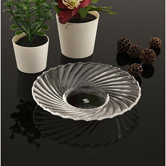 Paşabahçe El İmalatı Crystallin Circle Çay Tabağı 24391