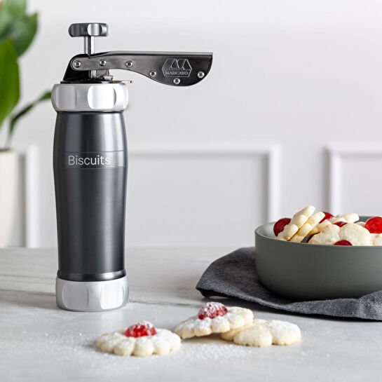 Marcato Biscuits Manuel Bisküvi Makinesi Pastel Gri Renk