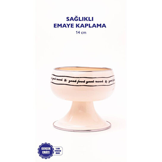 Emaylab Mood Emaye Meyvelik / Ayaklı Kase 14cm (orta Boy)