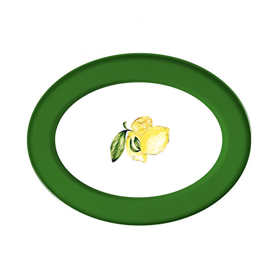 Fern&Co Citrus Collection Porselen Oval Servis Tabağı