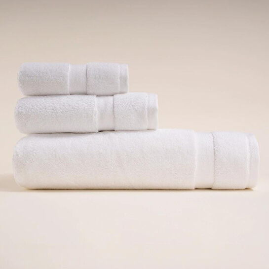 Penelope %100 Pamuk Havlu 30x50 Cm Beyaz - Noa Serisi