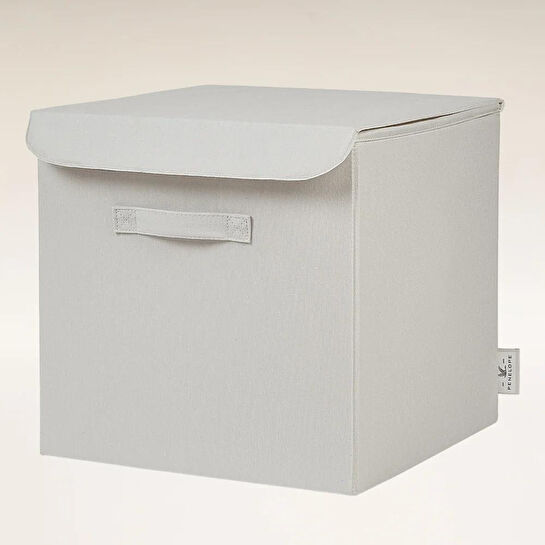 Penelope Kumaş Kapaklı Kutu 30x30x30 Cm