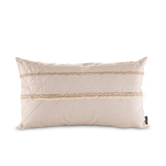 Penelope Dekoratif Kırlent Bej 35x60 Cm - Bogy Serisi