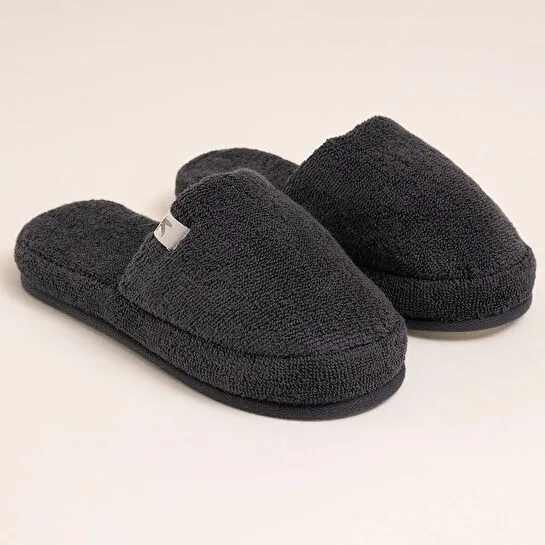 Penelope %100 Pamuk Havlu Terlik 36-37 Antrasit - Noa Serisi