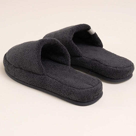 Penelope %100 Pamuk Havlu Terlik 38-39 Antrasit - Noa Serisi