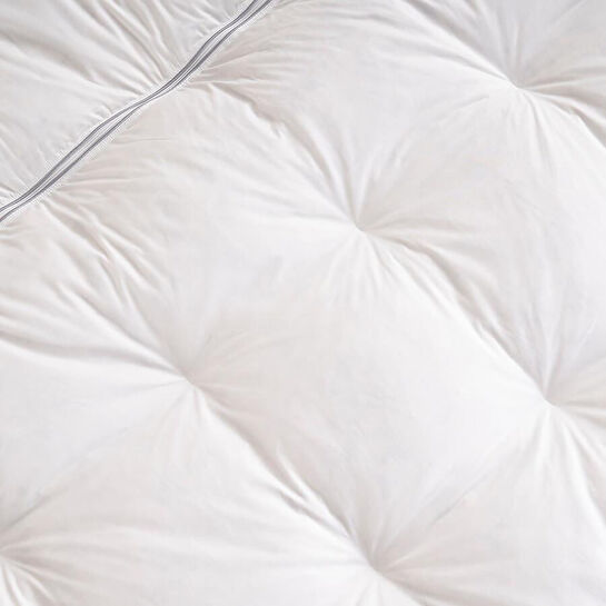 Penelope Tüy Geçirmez 2'ye Ayrılabilen %100 Kaz Tüyü Topper 160x200 Cm - Piume Punto Comfort