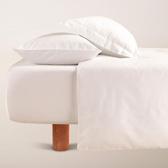 Penelope %100 Pamuk Saten Nevresim Seti 240x220 Cm Beyaz - Lia Serisi