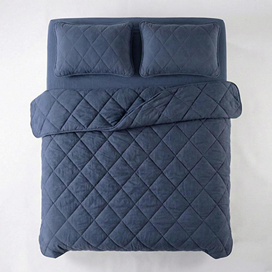 Penelope Microfiber Kumaş Çift Kişilik Denim Yastık Yorgan Seti - Colors In Comfort