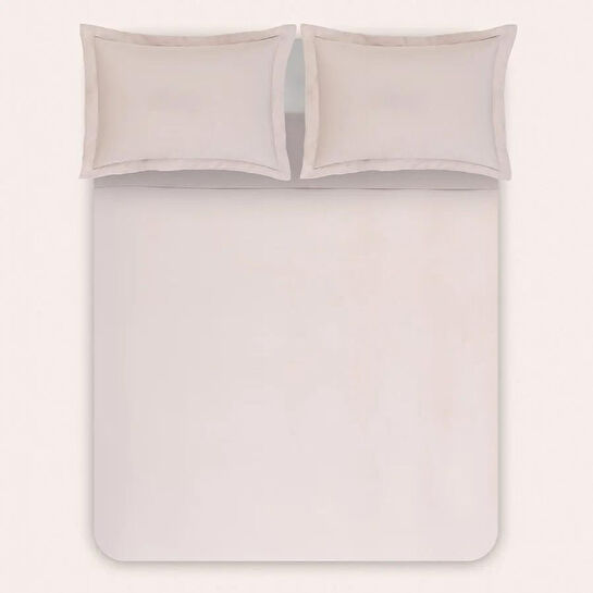 Penelope %100 Pamuk Saten Nevresim Seti 240x220 Cm Gri - Lia Serisi