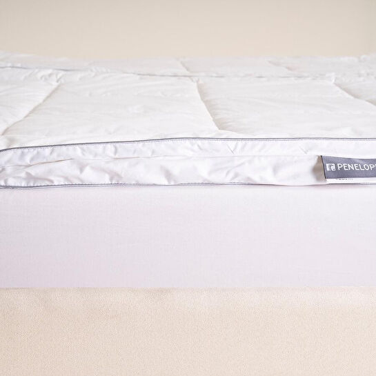 Penelope %100 Pamuk Yün Fermuarlı 2'ye Ayrılabilen Topper 200x200 Cm - Nature Comfort Serisi