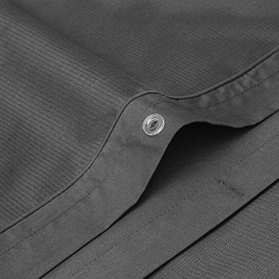 Penelope %100 Pamuk Percale Nevresim Seti 240x220 Cm Antrasit - Pure Serisi