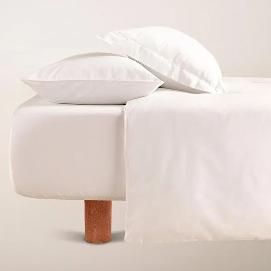 Penelope %100 Pamuk Saten Nevresim Seti 160x220 Cm Beyaz - Lia Serisi