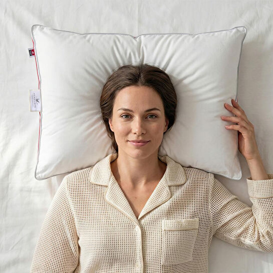 Penelope Isı Dengeleyici %100 Kaz Tüyü Dolgulu Çift Taraflı Yastık - Thermy Serisi