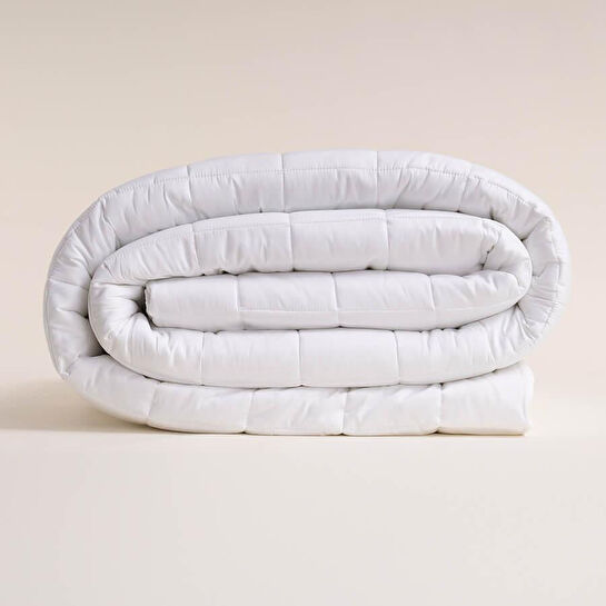 Penelope %100 Pamuk Saten Yatak Örtüsü 260x240 Cm Beyaz - Lia Serisi