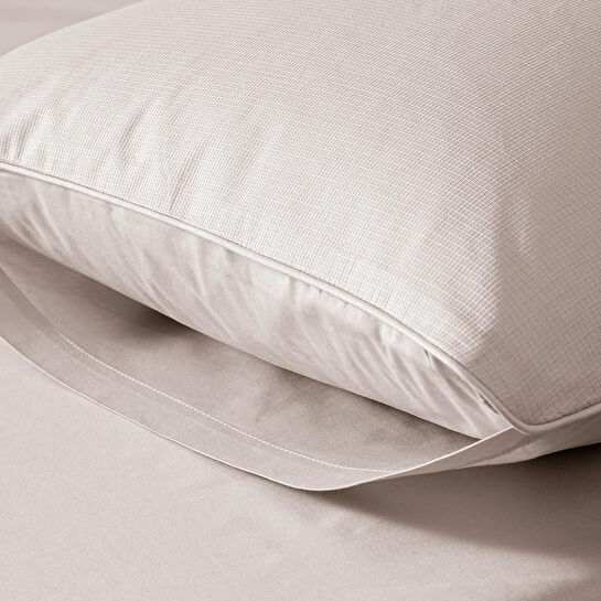 Penelope %100 Pamuk Percale Nevresim Seti 240x220 Cm Gri - Pure Serisi