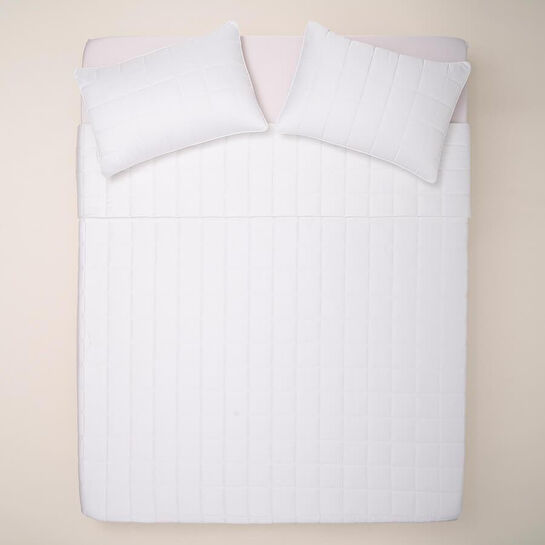 Penelope %100 Pamuk Saten Yatak Örtüsü 300x280 Cm Beyaz - Lia Serisi