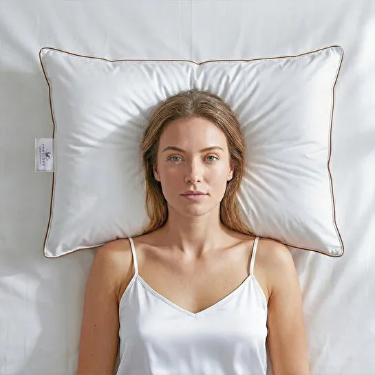 Penelope %100 Kaz Tüyü Dolgulu Yastık 50x70 Cm - Bronze Serisi