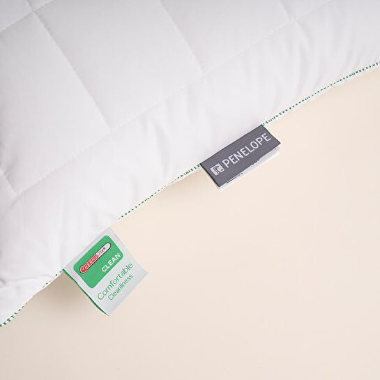 Penelope Anti-mayt %100 Pamuk Kumaş Boncuk Elyaf Dolgulu Yastık - Thermoclean Serisi