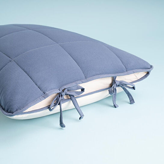 Othello Kullanımı Kolay Tek Kişilik Yastık Alezi Ve Yorgan Seti 170x230 Cm Denim - Egeo Life Serisi