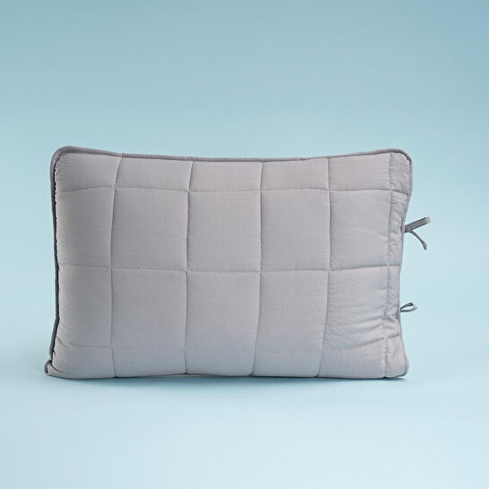 Othello Kullanımı Kolay Tek Kişilik Yastık Alezi Ve Yorgan Seti 170x230 Cm Gri - Egeo Life Serisi