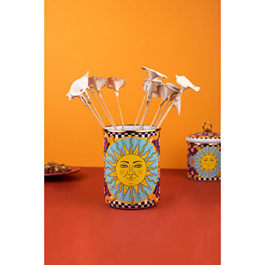 Emaylab Mısharu 17 Cm Emaye Kavanoz, Vazo