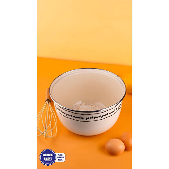 Emaylab Mood Emaye Karıştırma Ve Salata Kabı 24cm 4 Litre (ocağa Da Koyulabi̇li̇r)