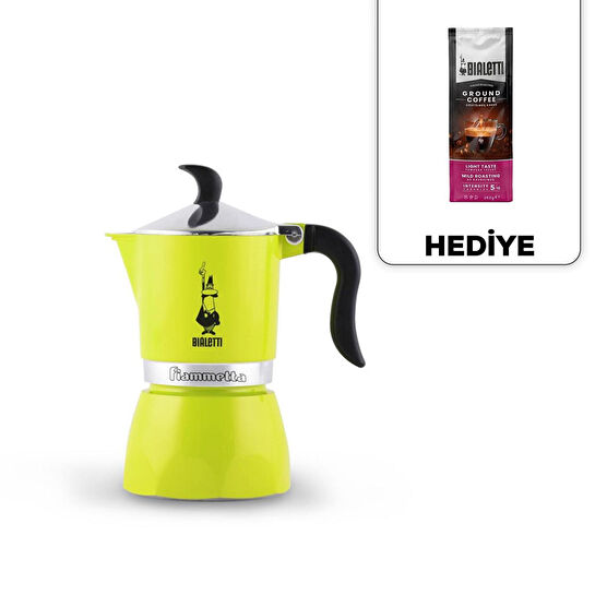 Bialetti Fiammetta Limon Yeşili 3 Cup