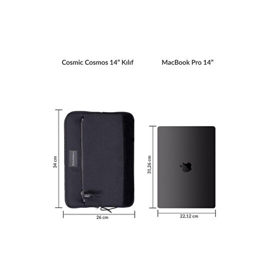 Bloominbag Cosmic Cosmos 14 Inç Laptop / Macbook Kılıf