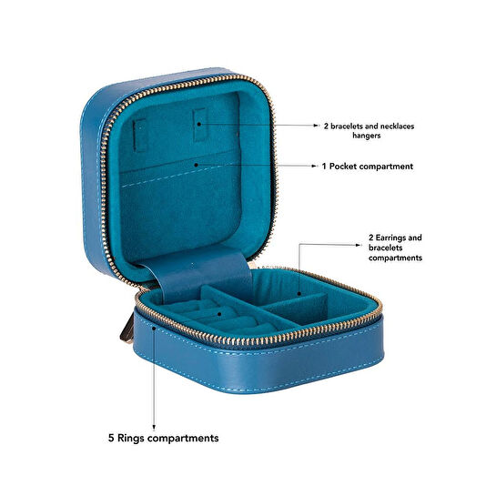 Bloominbag Amanda Verdigris Bloom Deri Takı Ve Mücevher Çantası