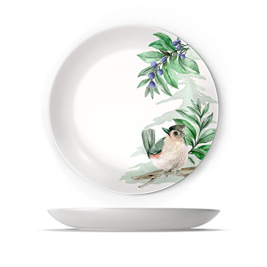 Fern&Co Wintertale Collection Porselen Çukur Tabak