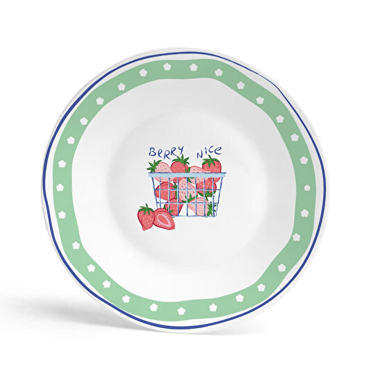 Fern&Co Bon App Collection Tatlı Tabağı Strawberry