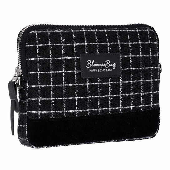 Bloominbag Noir Tweed Crossbody Çapraz Askılı Çanta