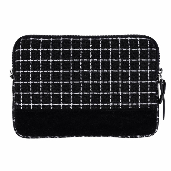 Bloominbag Noir Tweed Crossbody Çapraz Askılı Çanta