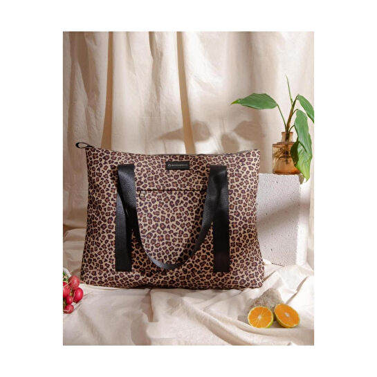 Bloominbag Earthy Leopard Omuz Çantası / Tote Bag