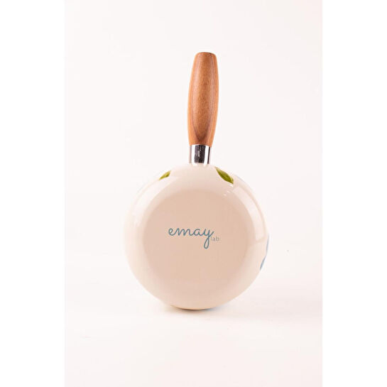Emaylab Bloom Ahşap Saplı Emaye Sos Tavası 16cm 1,3 Litre (indüksi̇yon Dahi̇l Tüm Ocaklara Uygun)