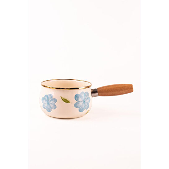 Emaylab Bloom Ahşap Saplı Emaye Sos Tavası 16cm 1,3 Litre (indüksi̇yon Dahi̇l Tüm Ocaklara Uygun)