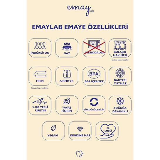 Emaylab Star Yıldız Desenli Emaye Cezve ( Tüm Ocaklarda Kullanılabilir)